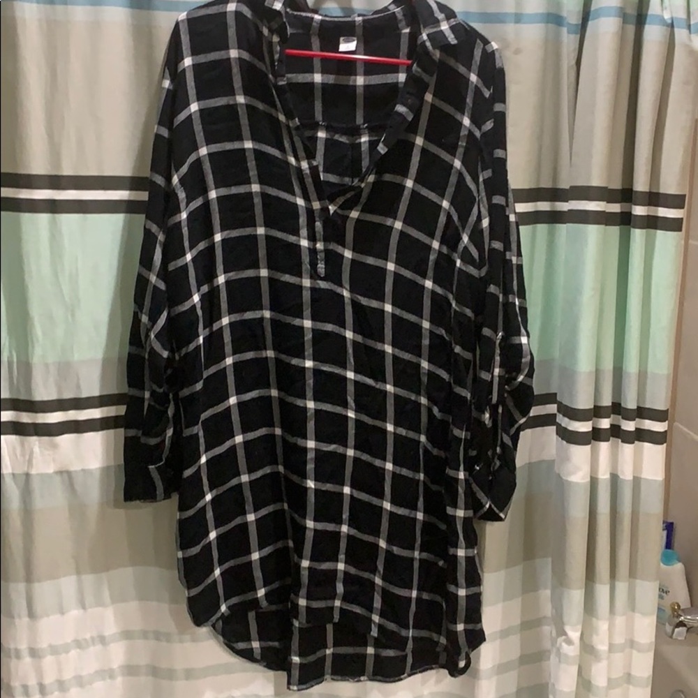 black and white dress